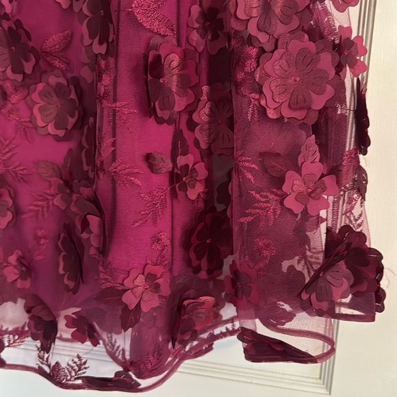 Anthropologie 3D floral maxi skirt - Picture 4 of 9